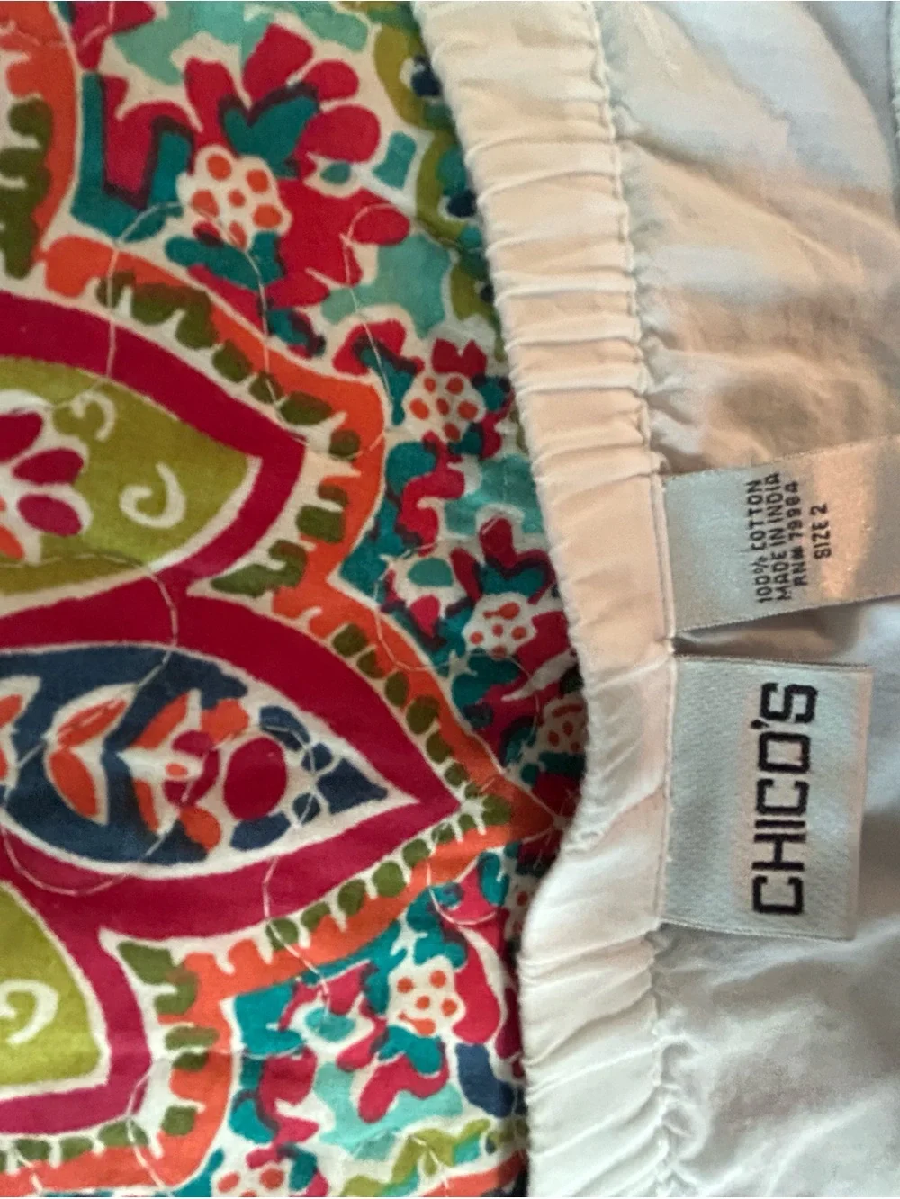 Chico's White Tiered Maxi Skirt - Picture 3 of 3